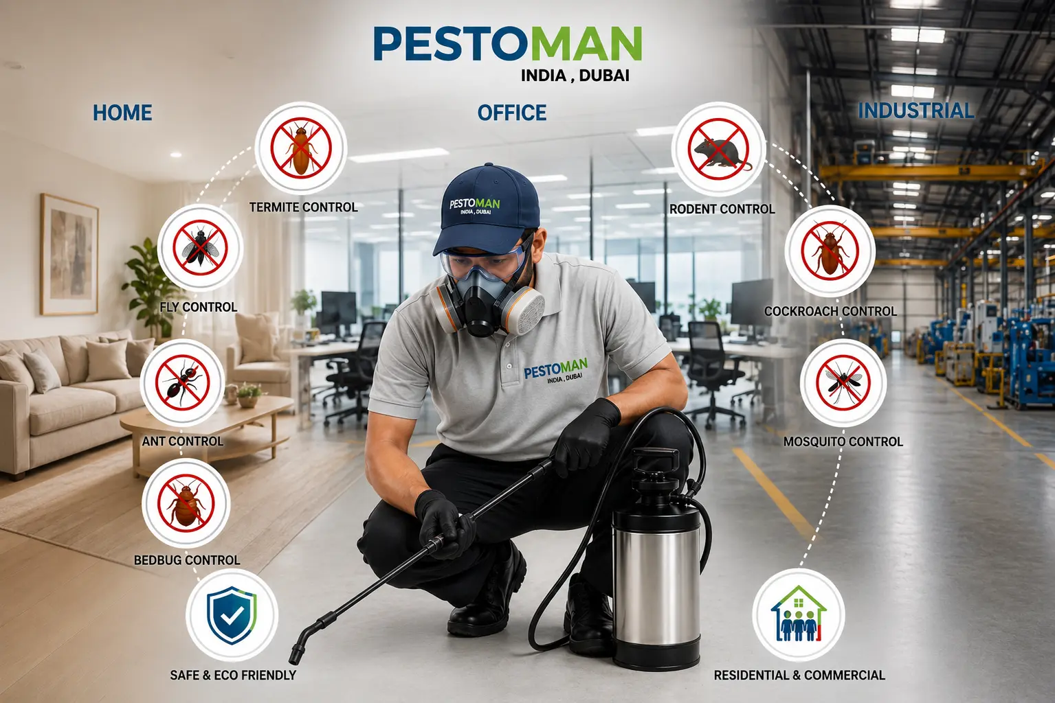 Pestoman pest control services banner