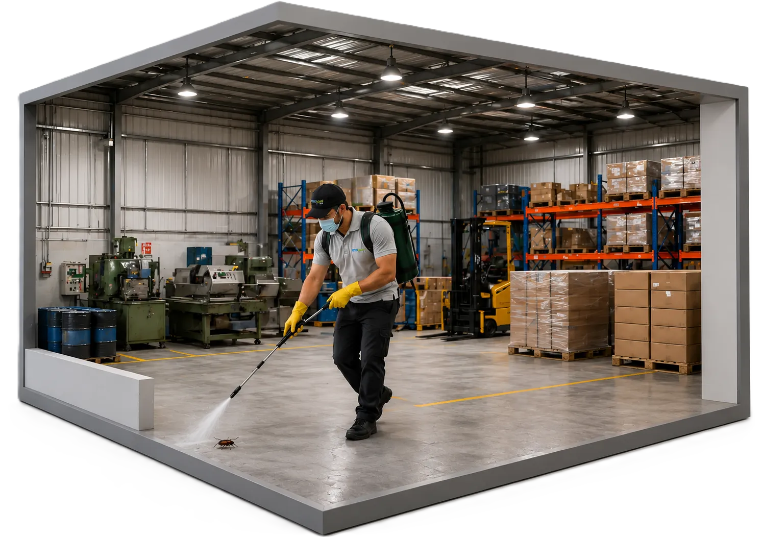 Industrial pest control service in Hyderabad